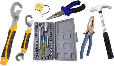 Asraw Hand Tool Kit(7 Tools), Multicolor