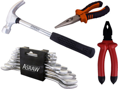 Asraw Hand Tool Kit(12 Tools), Multicolor