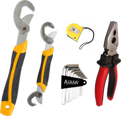 Asraw Hand Tool Kit(5 Tools), Multicolor