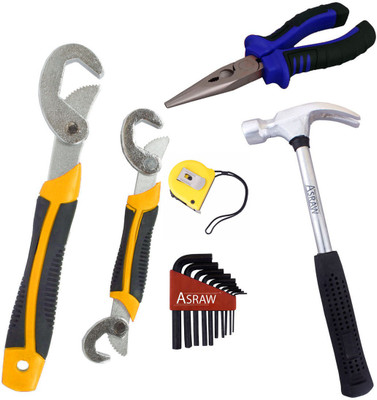 Asraw Hand Tool Kit(6 Tools), Multicolor