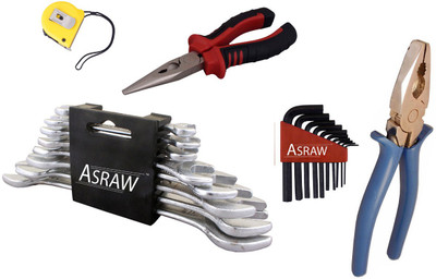 Asraw Hand Tool Kit(13 Tools), Multicolor