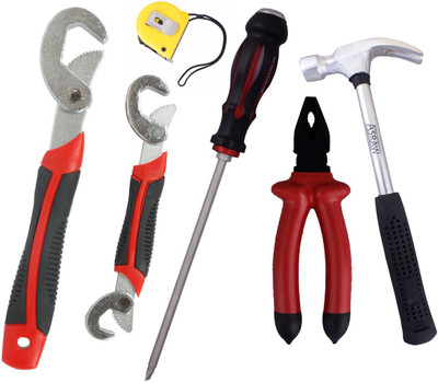 Asraw Hand Tool Kit(6 Tools), Multicolor