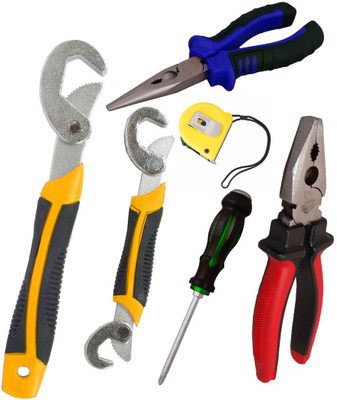 Asraw Hand Tool Kit(6 Tools), Multicolor