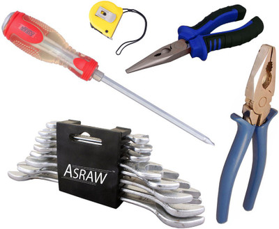 Asraw Hand Tool Kit(13 Tools), Multicolor