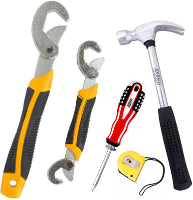 Asraw Hand Tool Kit(5 Tools), Multicolor