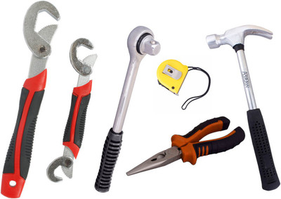Asraw Hand Tool Kit(6 Tools), Multicolor