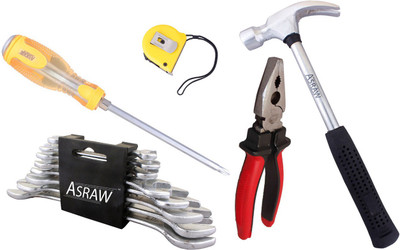 Asraw Hand Tool Kit(13 Tools), Multicolor