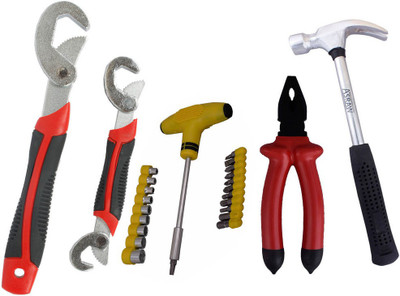 Asraw Snap N Grip, Plier, 1/2LB Hammer & Screwdriver Set Hand Tool Kit(4 Tools), Multicolor
Asraw Snap N Grip, Plier, 1/2LB Hammer & Screwdriver Set Hand Tool Kit(4 Tools), Multicolor