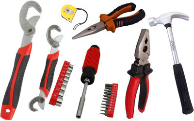 Asraw Hand Tool Kit(7 Tools), Multicolor