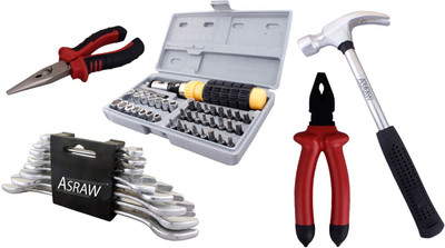 Asraw Hand Tool Kit(13 Tools), Multicolor