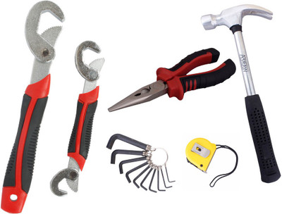 Asraw Hand Tool Kit(6 Tools), Multicolor