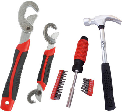 Asraw Snap N Grip, 1/2LB Hammer & 18PC Screwdriver Set Hand Tool Kit(3 Tools), Multicolor
Asraw Snap N Grip, 1/2LB Hammer & 18PC Screwdriver Set Hand Tool Kit(3 Tools), Multicolor
