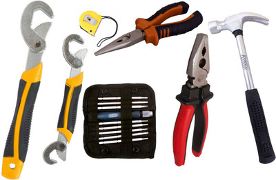 Asraw Hand Tool Kit(7 Tools), Multicolor