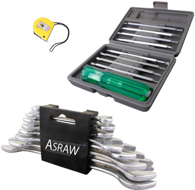 Asraw Hand Tool Kit(11 Tools), Multicolor