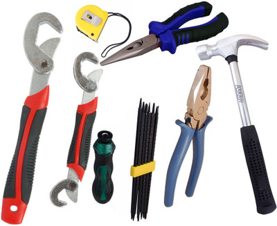 Asraw Hand Tool Kit(7 Tools), Multicolor
