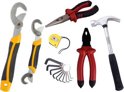 Asraw Hand Tool Kit(7 Tools), Multicolor