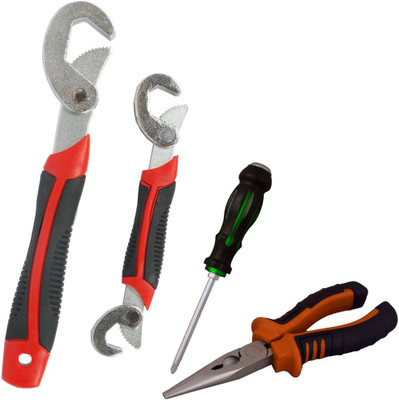 Asraw Snap N Grip, Nose Plier & Double Sided Screwdriver Hand Tool Kit(3 Tools), Multicolor
Asraw Snap N Grip, Nose Plier & Double Sided Screwdriver Hand Tool Kit(3 Tools), Multicolor