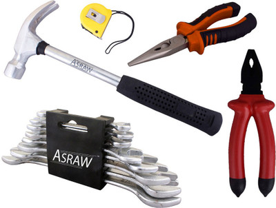 Asraw Hand Tool Kit(13 Tools), Multicolor