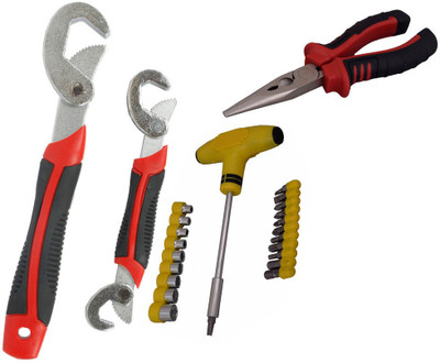 Asraw Snap N Grip, Nose Plier & Screwdriver Set Hand Tool Kit(3 Tools), Multicolor
Asraw Snap N Grip, Nose Plier & Screwdriver Set Hand Tool Kit(3 Tools), Multicolor