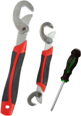 Asraw Snap N Grip & Double Sided Screwdriver Hand Tool Kit(2 Tools), Multicolor