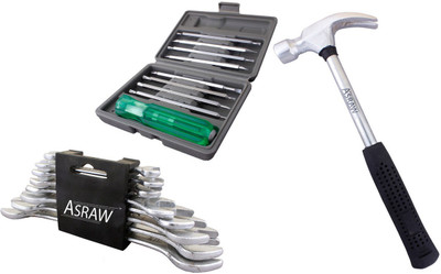 Asraw Hand Tool Kit(11 Tools), Multicolor