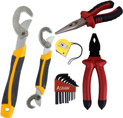 Asraw Hand Tool Kit(6 Tools), Multicolor