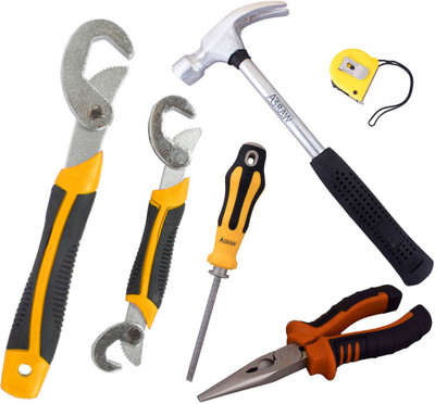 Asraw Hand Tool Kit(6 Tools), Multicolor