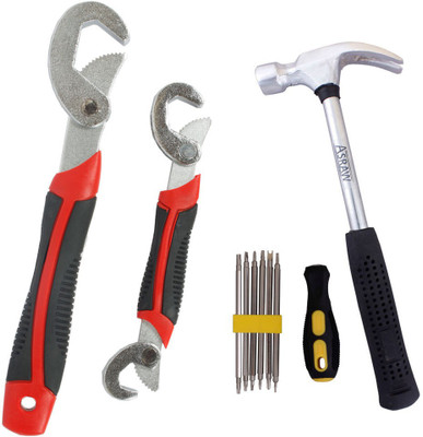 Asraw Snap N Grip, 1/2LB Hammer & Screwdriver Set Hand Tool Kit(3 Tools), Multicolor
Asraw Snap N Grip, 1/2LB Hammer & Screwdriver Set Hand Tool Kit(3 Tools), Multicolor