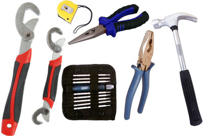 Asraw Hand Tool Kit(7 Tools), Multicolor