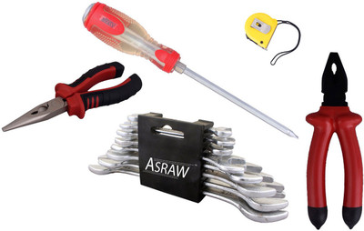 Asraw Hand Tool Kit(13 Tools), Multicolor