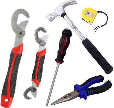 Asraw Hand Tool Kit(6 Tools), Multicolor