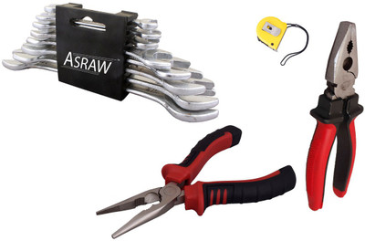 Asraw Hand Tool Kit(12 Tools), Multicolor