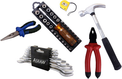 Asraw Hand Tool Kit(14 Tools), Multicolor