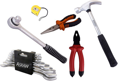 Asraw Hand Tool Kit(14 Tools), Multicolor