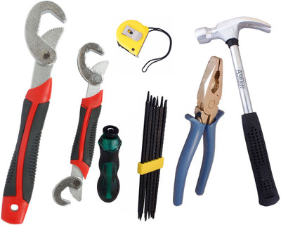 Asraw Hand Tool Kit(6 Tools), Multicolor