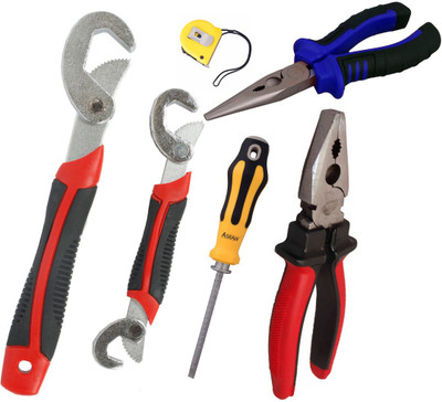 Asraw Hand Tool Kit(6 Tools), Multicolor