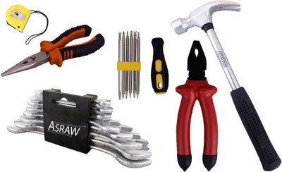 Asraw Hand Tool Kit(14 Tools), Multicolor