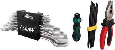 Asraw Hand Tool Kit(11 Tools), Multicolor