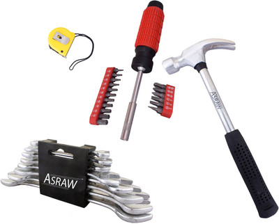 Asraw Hand Tool Kit(12 Tools), Multicolor