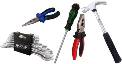 Asraw Hand Tool Kit(13 Tools), Multicolor