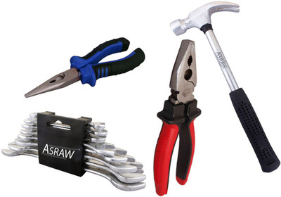 Asraw Hand Tool Kit(12 Tools), Multicolor
