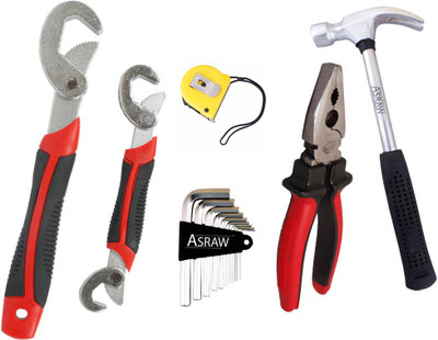 Asraw Hand Tool Kit(6 Tools), Multicolor
