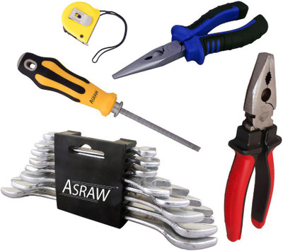 Asraw Hand Tool Kit(13 Tools), Multicolor