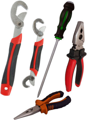 Asraw Snap N Grip, Plier, Nose Plier & Double Sided Screwdriver Hand Tool Kit(4 Tools), Multicolor
Asraw Snap N Grip, Plier, Nose Plier & Double Sided Screwdriver Hand Tool Kit(4 Tools), Multicolor
