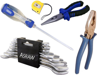Asraw Hand Tool Kit(13 Tools), Multicolor