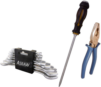 Asraw Hand Tool Kit(11 Tools), Multicolor