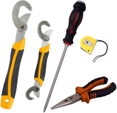 Asraw Hand Tool Kit(5 Tools), Multicolor
Asraw Hand Tool Kit(5 Tools), Multicolor