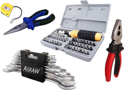 Asraw Hand Tool Kit(13 Tools), Multicolor