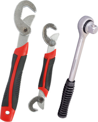 Asraw Snap N Grip & Ratchet Handle Hand Tool Kit(2 Tools), Multicolor