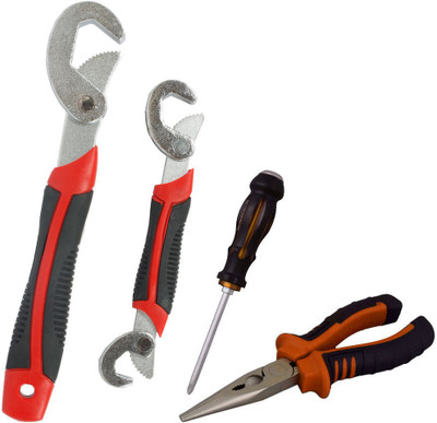 Asraw Snap N Grip, Nose Plier & Double Sided Screwdriver Hand Tool Kit(3 Tools), Multicolor
Asraw Snap N Grip, Nose Plier & Double Sided Screwdriver Hand Tool Kit(3 Tools), Multicolor